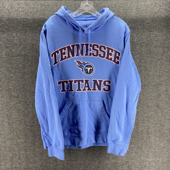 Majestic Tops - Majestic Tennessee‎ Titans Sweater Womens Medium Blue NFL Hoodie Pullover